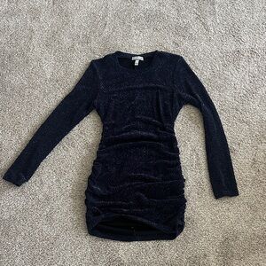 Xtraordinary Glittery Navy Blue Cocktail Dress